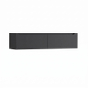 H&R Badmeubelen Juice Meuble sous lavabo - 180x45x40cm - angle droit arrondi - 2 tiroirs - poignée intégrée - anthracite mat SW1110670