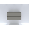 H&R Badmeubelen Infinity Wastafelonderkast - 100x44.8x55cm - 2 lades - greeploos - beige mat SW872591