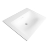 BRAUER Planche lavabo Furiosa sans trou pou lavabo 60.5x46cm rectangulaire Fine Stone blanc mat SW86534