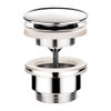 Hotbath Pal clickplug met schroef rond chroom SW12943 Hotbath Pal clickplug met schroef rond chroom SW12943