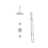 Hotbath Buddy IBS1 Regendoucheset - 2 stopkranen - 30cm plafondarm - 30cm ronde hoofddouche - 3 standen handdouche - hoogglans chroom SW18236