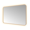 Hotbath &MORE Spiegel - 120x80cm - direct en indirect LED - color changing - spiegelverwarming - met afstandsbediening - PVD - geborsteld koper SW1246063