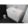 Adema Bella onderkast met acryl wastafel 1 kraangat 80x55x46cm Wit hoogglans SW398115 Adema Bella onderkast met acryl wastafel 1 kraangat 80x55x46cm Wit hoogglans SW398115