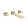 Crosswater Limit Wastafelkraan - 3-Gats - inbouw - gecoat messing geborsteld (goud) SW928223