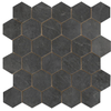 Terravito Allino carreau mural et de sol - 26.3x27.4cm - aspect béton - noir mat (noir) SW1122757