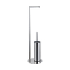 Fortifura Calvi vrijstaande toiletrolhouder met toiletborstel - chroom SW1189057