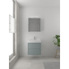 Bruynzeel Box badmeubelset 60x45cm 1 kraangat 1 wasbak 2 lades met spiegelkast met softclose composite fjord groen SW383946 Bruynzeel Box badmeubelset 60x45cm 1 kraangat 1 wasbak 2 lades met spiegelkast met softclose composite fjord groen SW383946