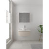 Bruynzeel Giro badmeubelset 49x75x46cm 1 wasbak 1 lade met spiegelkast met softclose composite kasjmier grijs SW384246 Bruynzeel Giro badmeubelset 49x75x46cm 1 wasbak 1 lade met spiegelkast met softclose composite kasjmier grijs SW384246