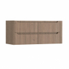 H&R Badmeubelen Juice Wastafelonderkast - 120x45x50cm - rechterhoek afgerond - 4 lades - geïntegreerde greep - charleston SW1570855