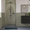 Sealskin Contour porte de douche - 100x200cm - pour niche - porte pivotante - gris mat SW799422