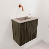 Mondiaz JOYA-DLUX Meuble de toilette 40cm - couleur Shadow - Lavabo FAYE position Gauche Sans trou de robinet couleur Saba SW1425113