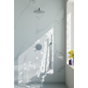 Fortifura Calvi Inbouw Regendoucheset - rond - thermostatisch - wandarm - 25cm - hoofddouche - staaf handdouche - gladde slang - PVD - geborsteld RVS SW1244267