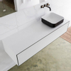 Mondiaz Lagom Meuble salle de bains 140x30.9x45cm Solid Surface Urban 1 tiroir avec lavabo BINX vasque à poser Droite sans trous de robinet SW409277