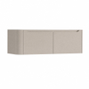 H&R Badmeubelen Juice Meuble sous lavabo - 120x45x40cm - coin gauche arrondi - 2 tiroirs - poignée intégrée - beige mat SW1110149