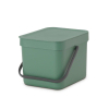 Brabantia Sort & Go Poubelle - 6 litres - avec barre - fir green SW523954