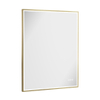 Crosswater MPRO miroir – 90 x 70 cm – LED directe tout autour – Laiton brossé (or) SW1026481
