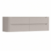 H&R Badmeubelen Juice Wastafelonderkast - 180x45x50cm - afgeronde hoeken - 4 lades - geïntegreerde greep - beige mat SW1491247