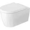Duravit Me by starck Starck Me wandcloset - diepspoel - spoelrandloos - met hygieneglaze - 37x57cm - met verdekte bevestiging - rimless - mat wit SW358222
