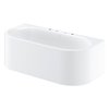 Grohe Essence baignoire semi-détachée 180x80cm avec trous de robinetterie pré-percés et trop-plein blanc alpin SW374814 Grohe Essence baignoire semi-détachée 180x80cm avec trous de robinetterie pré-percés et trop-plein blanc alpin SW374814