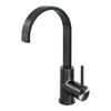 Robinet mélangeur lavabo Brauer Gunmetal Edition à poser - haut - pivotant - bec plat - modèle A - PVD - gunmetal brossé SW715785