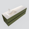 MONDIAZ VICA 150cm badmeubel army 4 lades wastafel cloud links met 1 kraangat SW410153 MONDIAZ VICA 150cm badmeubel army 4 lades wastafel cloud links met 1 kraangat SW410153