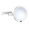 Smedbo Outline Vergrotingsspiegel draaibaar wandmodel LED diameter 20cm 7x USB Chroom SW724513 Smedbo Outline Vergrotingsspiegel draaibaar wandmodel LED diameter 20cm 7x USB Chroom SW724513