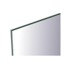 Sanicare q miroirs miroir sans cadre / pp poli 80 cm 1 x bande horizontale avec leds blanc chaud SW278827