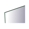 Sanicare Q-mirrors miroir – carré – 60 x 60 cm – sans éclairage – Aluminium (Argent) SW279018