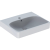 Geberit Smyle lavabo d'angle 50cm 1 trou de robinet avec trop-plein blanc SW422335