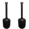 Geesa Hotel tête de brosse avec connecteur noir (2 pièces) SW773192