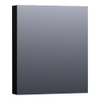 Saniclass Plain Spiegelkast 59x70x15cm Hoogglans Zwart Rechtsdraaiend SW392957 Saniclass Plain Spiegelkast 59x70x15cm Hoogglans Zwart Rechtsdraaiend SW392957