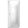 Villeroy & Boch Collaro kunststof inbouw duobad acryl wandmodel, hoekuitvoering links 180x80x47cm gold/wit alpine SW354248 Villeroy & Boch Collaro kunststof inbouw duobad acryl wandmodel, hoekuitvoering links 180x80x47cm gold/wit alpine SW354248
