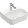 Villeroy & Boch Finion fontein onderzijde geslepen 1 kraangat 43x39cm ceramic+ zonder overloop wit SW106454 Villeroy & Boch Finion fontein onderzijde geslepen 1 kraangat 43x39cm ceramic+ zonder overloop wit SW106454