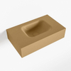 Mondiaz LEX Fontaine - 50x30x12cm - lavabo Droit - sans trous de robinet - solid surface - Oro SW1026183
