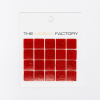 ÉCHANTILLON The Mosaic Factory Amsterdam carreau mosaïque 2x2x0.4cm pour mur et sol pour intérieur et extérieur carré Verre Fraise Rouge SW861871