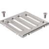 Geberit grille 8x8cm pour siphon de douche verrouillable inox GA10710