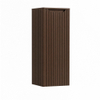 H&R Badmeubelen Juice Halfhoge kast - 40x35x100cm - met ronde hoeken - 3D-front - 1 deur - linksdraaiend - coffee SW1488590