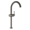 Grohe Atrio 1-gats wastafelkraan XL-size met push open afvoerplug brushed hard graphite SW224946 Grohe Atrio 1-gats wastafelkraan XL-size met push open afvoerplug brushed hard graphite SW224946