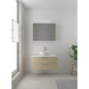 Bruynzeel Combo badmeubelset 90x45cm 1 wasbak 2 lades met spiegelkast met softclose ceramic natuur eiken SW383571 Bruynzeel Combo badmeubelset 90x45cm 1 wasbak 2 lades met spiegelkast met softclose ceramic natuur eiken SW383571