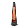 Eurom Chauffage de terrasse Q-Tower 1200 15m2 1200 watt Noir SW877014