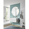 Emco Round Porte-verre - avec verre - montage mural - chrome/verre cristal clair SW452871
