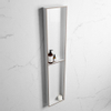 Mondiaz Easy nis 29.5x89.5x8cm voor Inbouw/opbouw 2 open vakken Solid surface Talc/Smoke SW643820