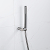 Fortifura Calvi Handdoucheset - 22.5cm - staaf - met houder - gladde slang - 150cm - PVD - geborsteld gunmetal (antraciet) SW809504