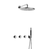 Hotbath Cobber ensemble de douche encastré thermostatique avec 2 robinets d'arrêt m106 chrome SW677948