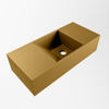 Mondiaz TYNE Fontaine - 50x23x12cm - lavabo droit - sans trous de robinet - solid surface - Oro SW1026136