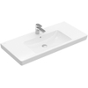 Villeroy & Boch Subway 2.0 meubelwastafel - geslepen - 100x47cm - met kraangat - met overloop - White Alpine (glans wit) 1025014