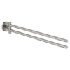 Grohe Start Porte-serviettes - 2 bras - supersteel - aspect inox SW878356
