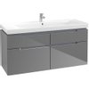 Villeroy & boch Subway 2.0 wastafelonderkast 128.7x59x44.9cm Grijs 1025037 Villeroy & boch Subway 2.0 wastafelonderkast 128.7x59x44.9cm Grijs 1025037