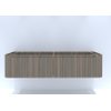 H&R badmeubelen Juice Wastafelonderkast - 180x45x40cm - afgeronde hoeken - 3D-front - 2 lades - geïntegreerde greep - charleston SW867718