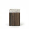 FugaFlow Eccelente Arredo Toiletmeubelset - 40x65cm - 1 deur - 1 kraangat - rechts - fontein natuursteen marmer - noten SW1522181